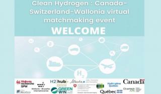 Clean hydrogen networking event between Canada, Switzerland and Wallonia Cover "Clean hydrogen networking event between Canada, Switzerland and Wallonia"