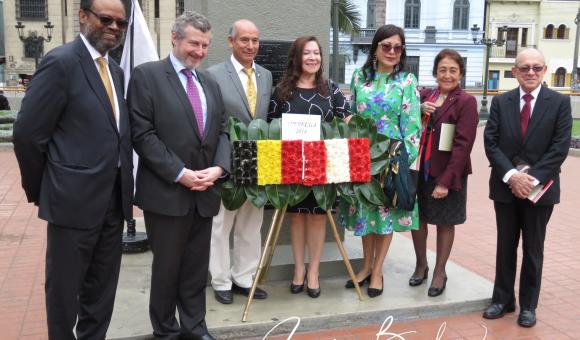 Inauguration de la nouvelle plaque Plazuela Bélgica 