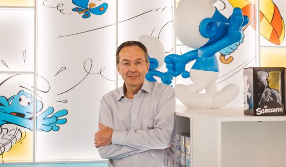 Stephan Uhoda, the CEO of Cecoforma, which produced the Smurf Experience