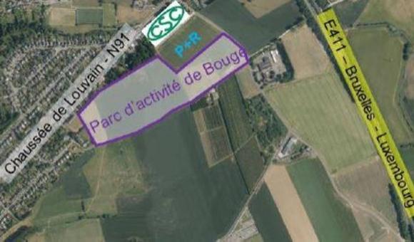 The location of the future economic park in Bouge -  © Ville de Namur