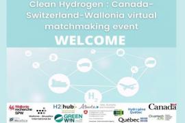 Cover "Clean hydrogen networking event between Canada, Switzerland and Wallonia"