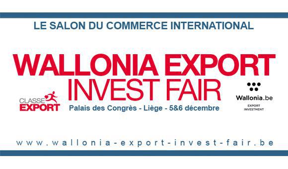 On 05 and 06 December this year, AWEX, CLASSE EXPORT and sixty other foreign trade partners will welcome you to the first edition of Wallonia Export-Invest Fair.