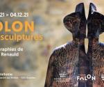 Flyer "Exhibition - Folon The sculptures - Photographs by Thierry Renauld"
