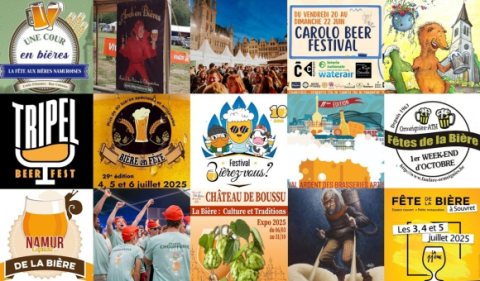 Posters from Walloon Beer Fests