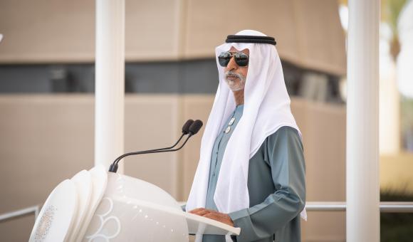 Son Excellence Sheikh Nahayan, le Ministre émirati de la Tolérance et de la Coexistence (vivre ensemble) et le Commissaire général de l’Expo Dubaï