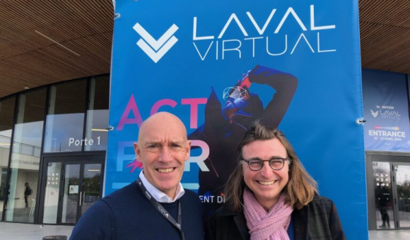 Thierry Jourquin et Sébastien Nahon, aux rencontres Laval Virtual (France) © Christian Du Brulle