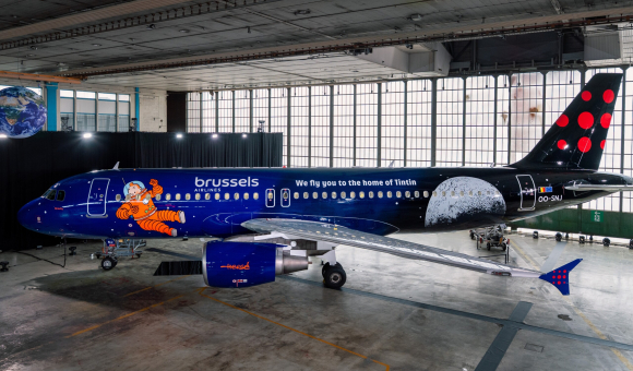 Belgium Airlines Tintin theme