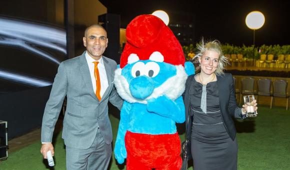Avec les Consuls brésilien et hongrois, lors de la Fête du Roi à Mumbai
