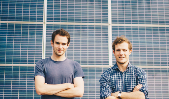 Henri Gernaey et Geoffroy Ghion sont à la tête de la jeune entreprise wallonne Sunslice © Sunslice