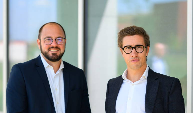 Bertrand Magy et son associé. 