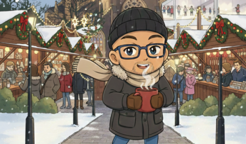 Monsieur Immo au marché de Noel de Maredsous