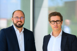Bertrand Magy and his business partner.
