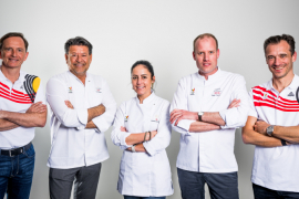 Le duo à la tête de la Team Belgium avec les 3 chefs belges étoilés 