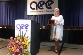 Directrice de projets du GRE-Liège et Ambassadrice Wallonia.be , Catherine Robert reçoit un award international pour le projet RenoWatt