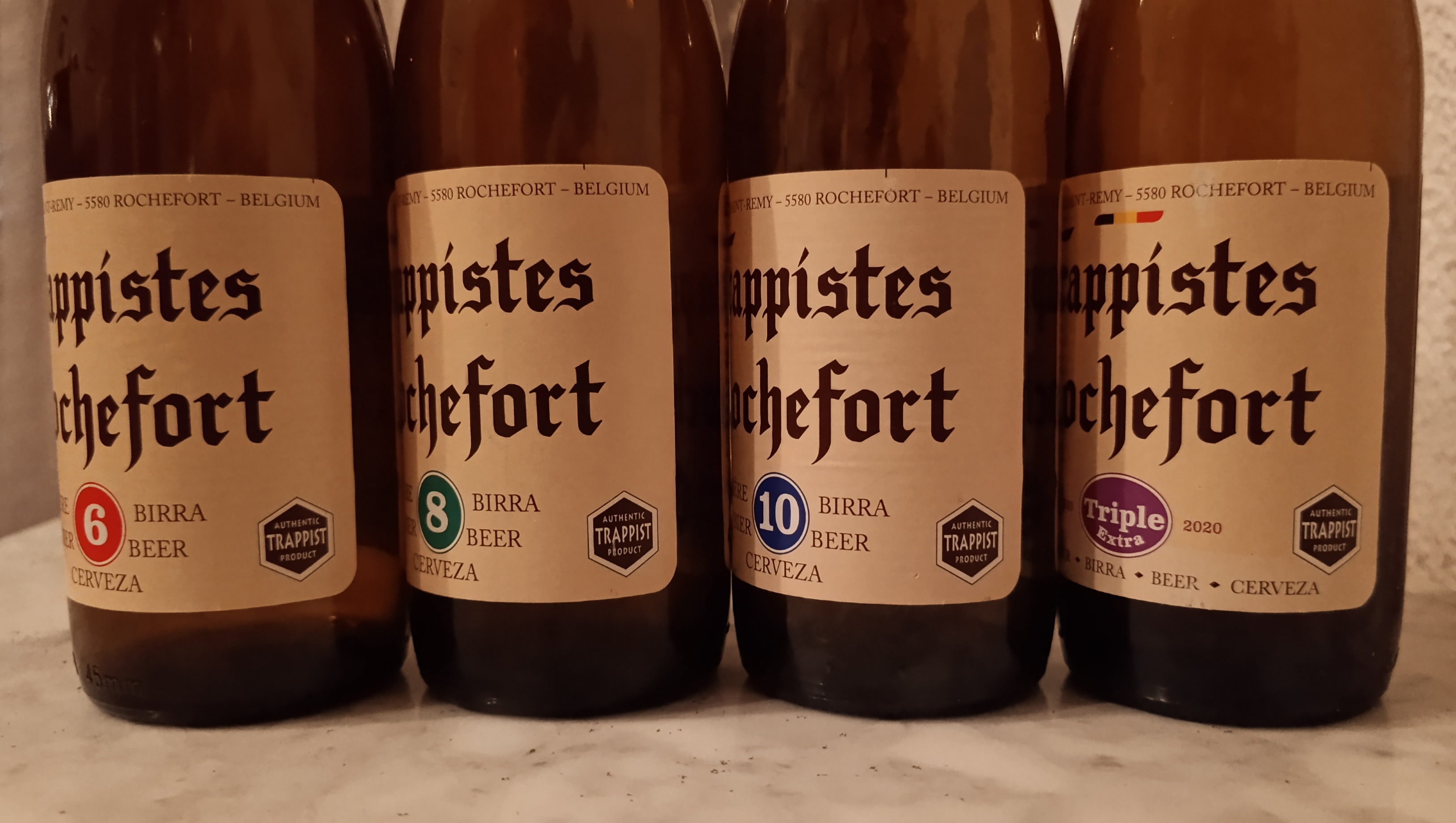 ATP labels on Rochefort beers